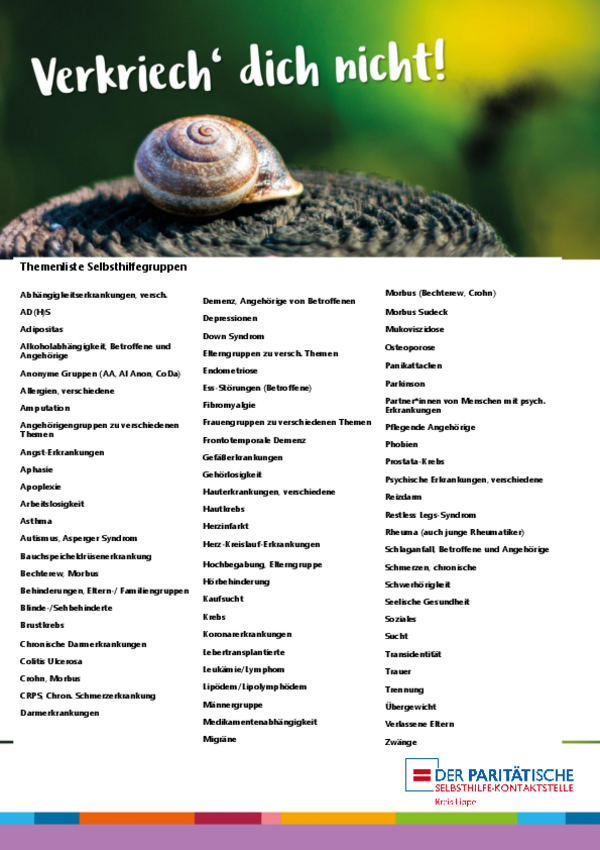 Themenliste im Kreis Lippe